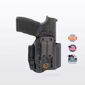 ember-hellcat-pro-front-badge Ember Holster for Springfield Hellcat Pro with TLR-7 Sub Weapon Light
